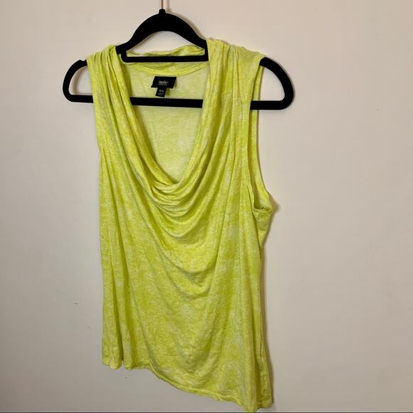 Mossimo Bright Green Cowl Neck Tank Top Medium - Picture 4 of 7